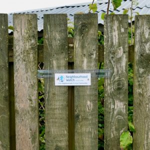 Fence plaque