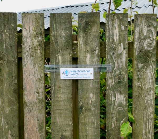 Fence plaque