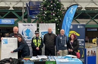 White Ribbon Event – Waverley Train Station, Edinburgh