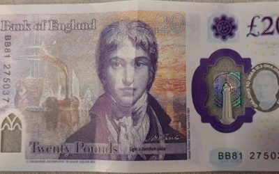 Counterfeit Bank of England £20 notes