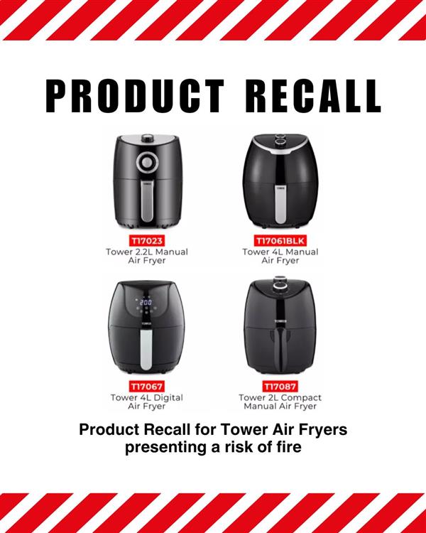 Air Fryer – Product Recall