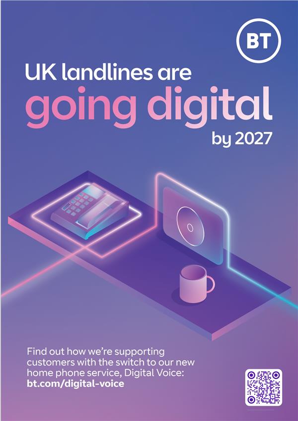 BT Digital Voice Event – Milngavie Community Centre, Allander Road, Milngavie : Tue 08 Apr 09:30
