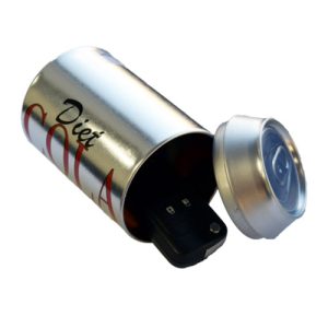 The Minder Signal Blocker drinks can