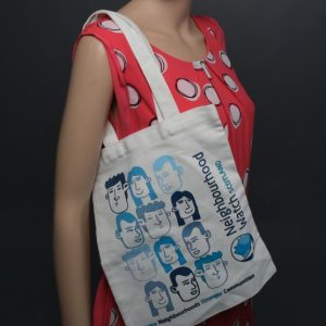 Neighbourhood Watch Scotland tote bag - faces