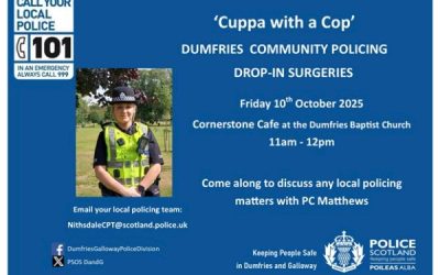 Cuppa with a Cop : Fri 10 Oct 11:00