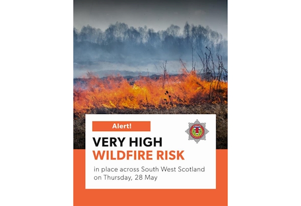 Wildfire Warning South West Scotland 28th May 2026