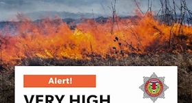Very high wildfire risk forecast across central highlands, southern and eastern Scotland this week and into the weekend.