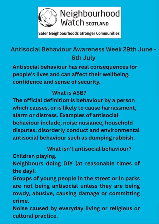 Antisocial Behaviour Week