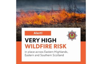 Wildfire Warning South Scotland Wednesday 12th August 2026