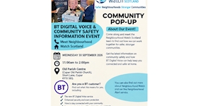 BT Digital Voice & Neighbourhood Watch Scotland Information Event – Cupar : Wed 30 Sep 11:00